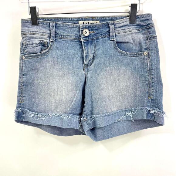 00s LEI Vintage Blue Light Wash Denim Shorts - Picture 7 of 7